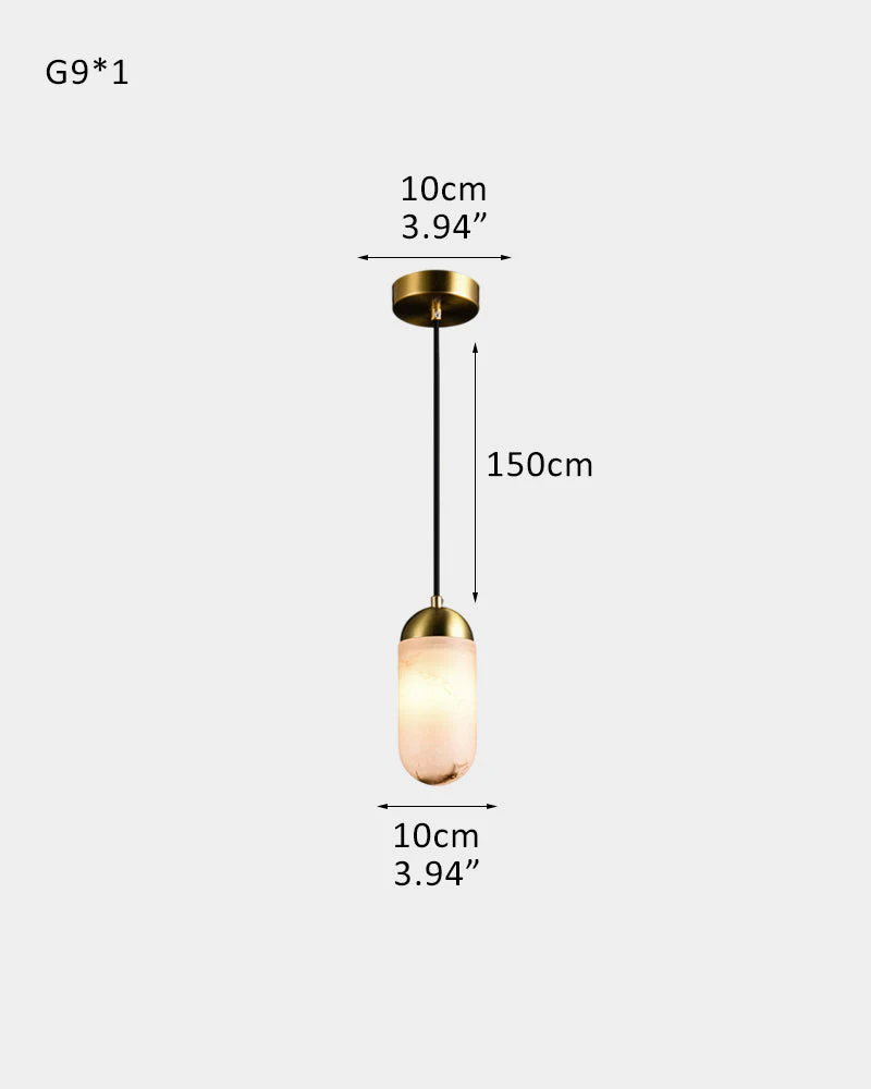 Alabaster Luxury Moonshade Brass Chandelier for dining room - Image 17