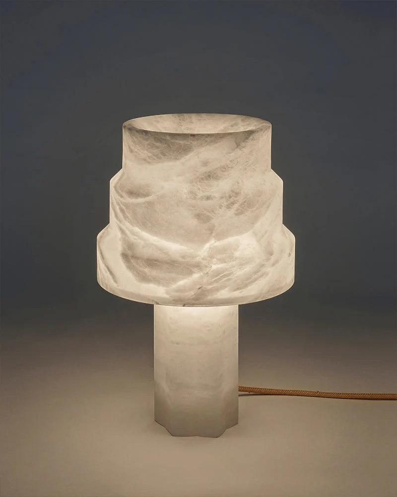 3 Ways Switch Dimmable Conial Alabaster Table Lamp 12in for bedroom - Image 10