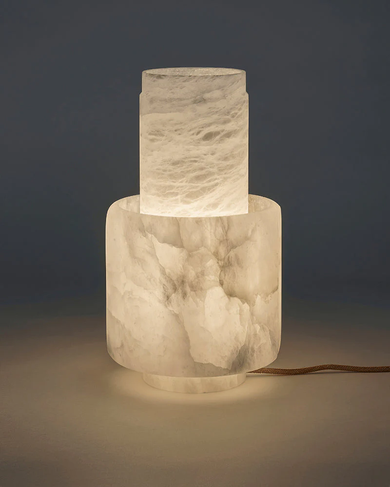 3 Ways Switch Dimmable Conial Alabaster Table Lamp 12in for bedroom - Image 11
