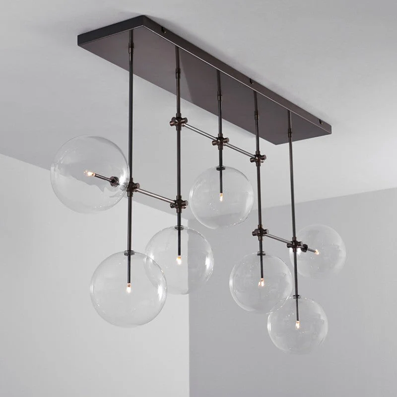 Aero 7-Light Modern Brass Chandelier - Image 3