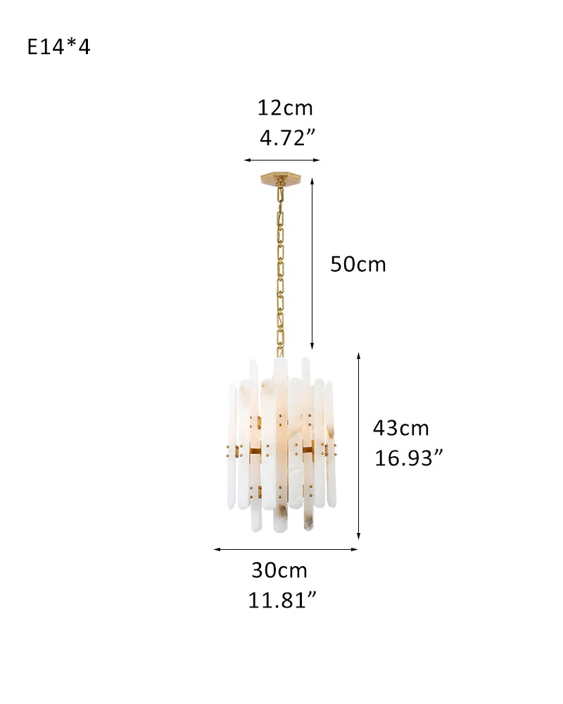 8/10-light Simple Modern Alabaster Large Oval Chandelier 40“45” Dia - Image 32