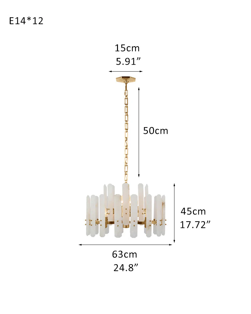 8/10-light Simple Modern Alabaster Large Oval Chandelier 40“45” Dia - Image 33