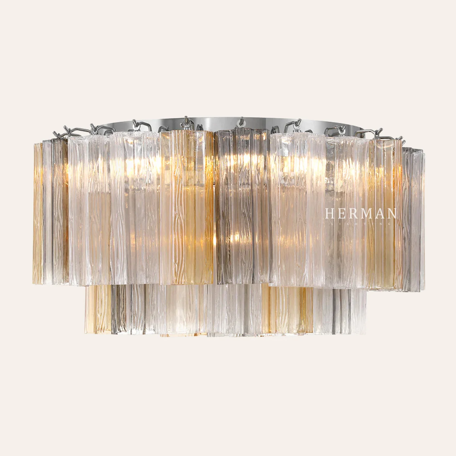 Addis Murano Glass Flushmount 22"/32" - Image 38
