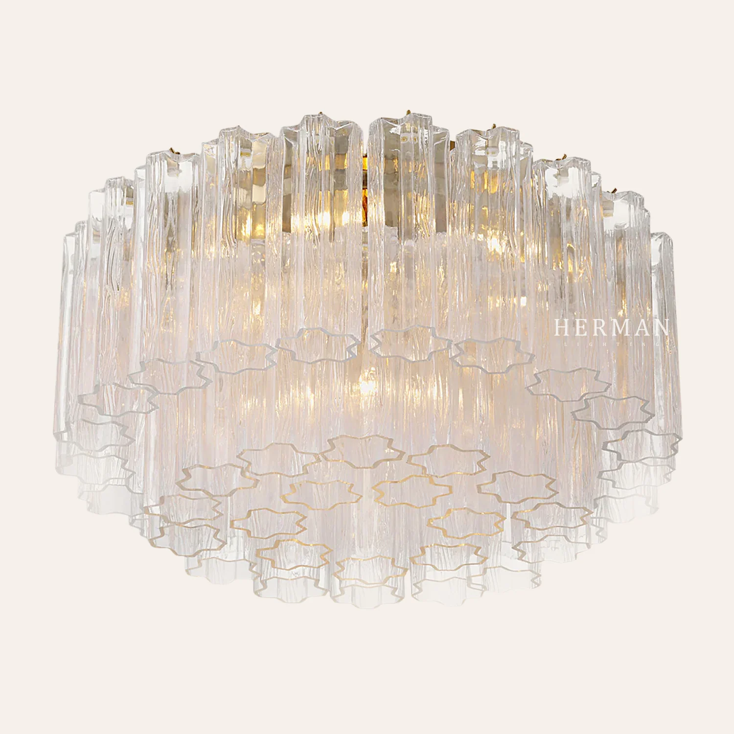 Addis Murano Glass Flushmount 22"/32" - Image 52
