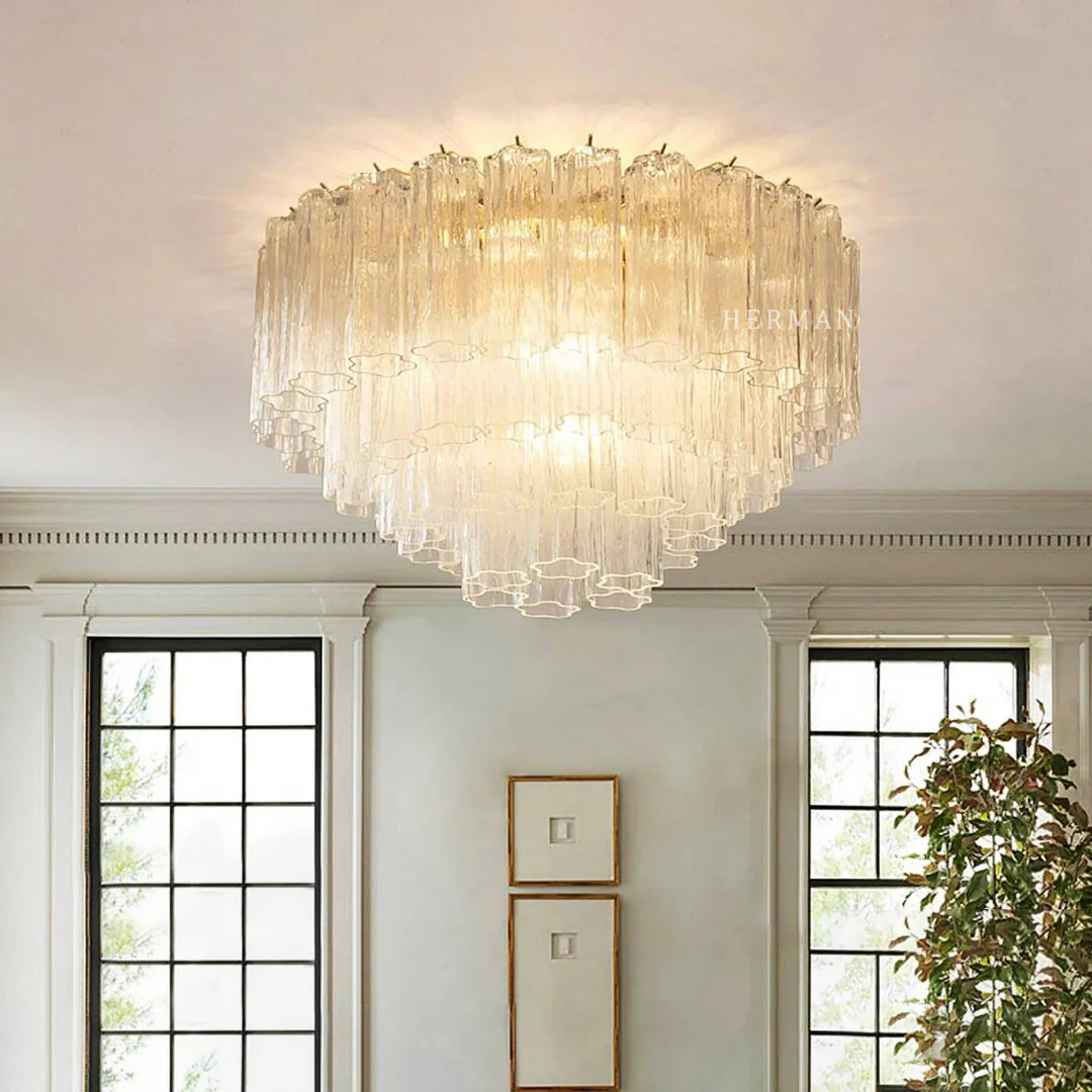 Addis Murano Glass Flushmount 22"/32" - Image 62