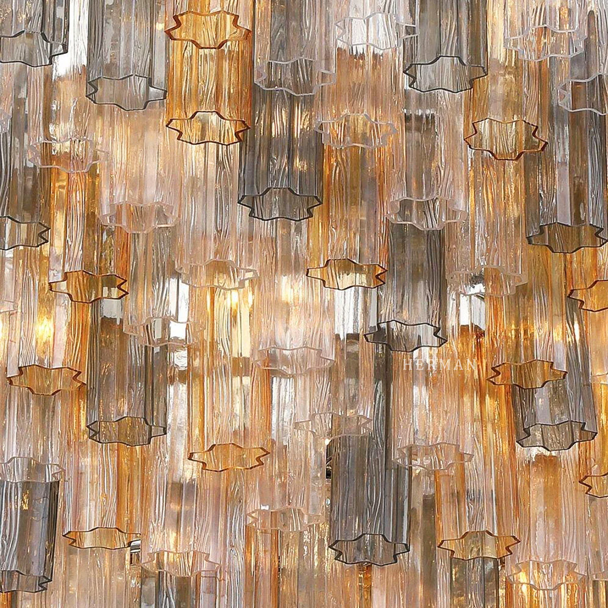 Addis Murano Glass 40 Light Chandelier 62" W - Image 16