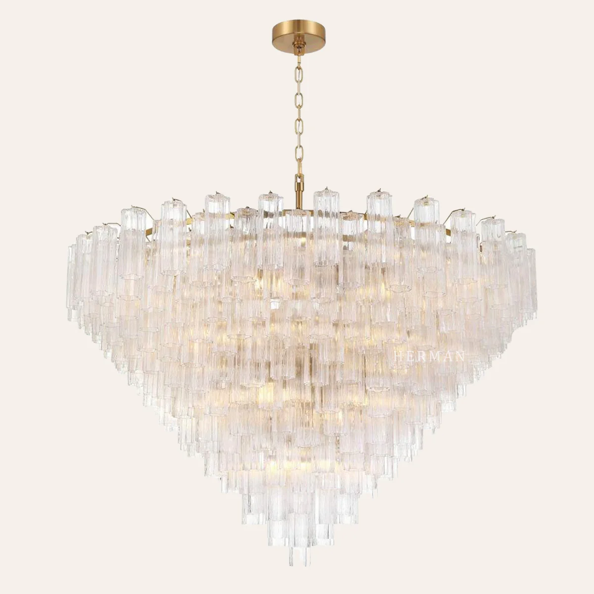 Addis Murano Glass 40 Light Chandelier 62" W - Image 18
