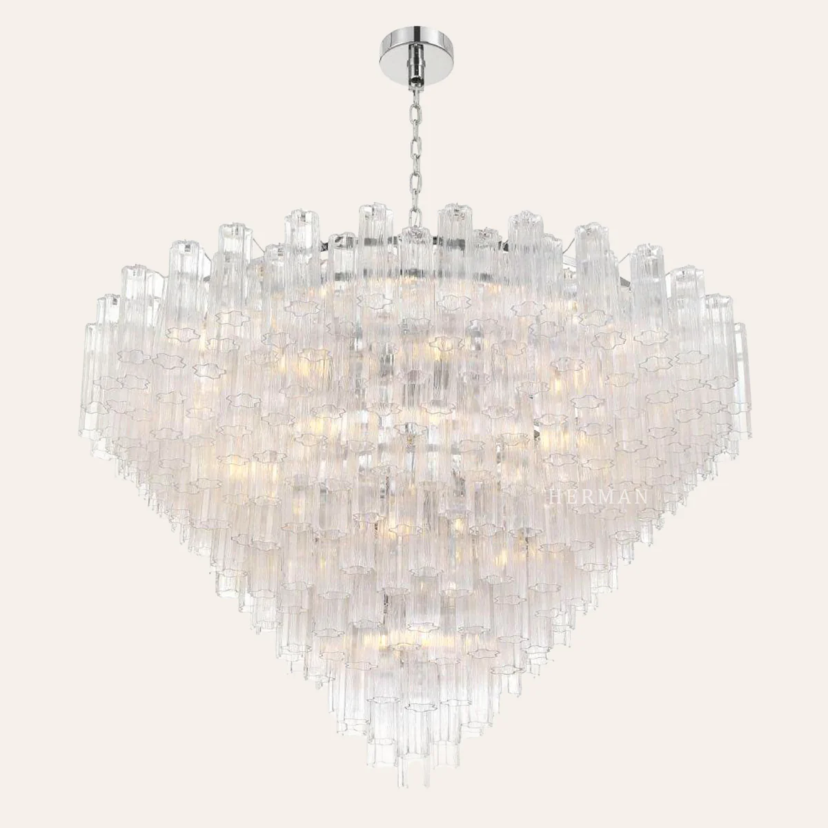 Addis Murano Glass 40 Light Chandelier 62" W - Image 21