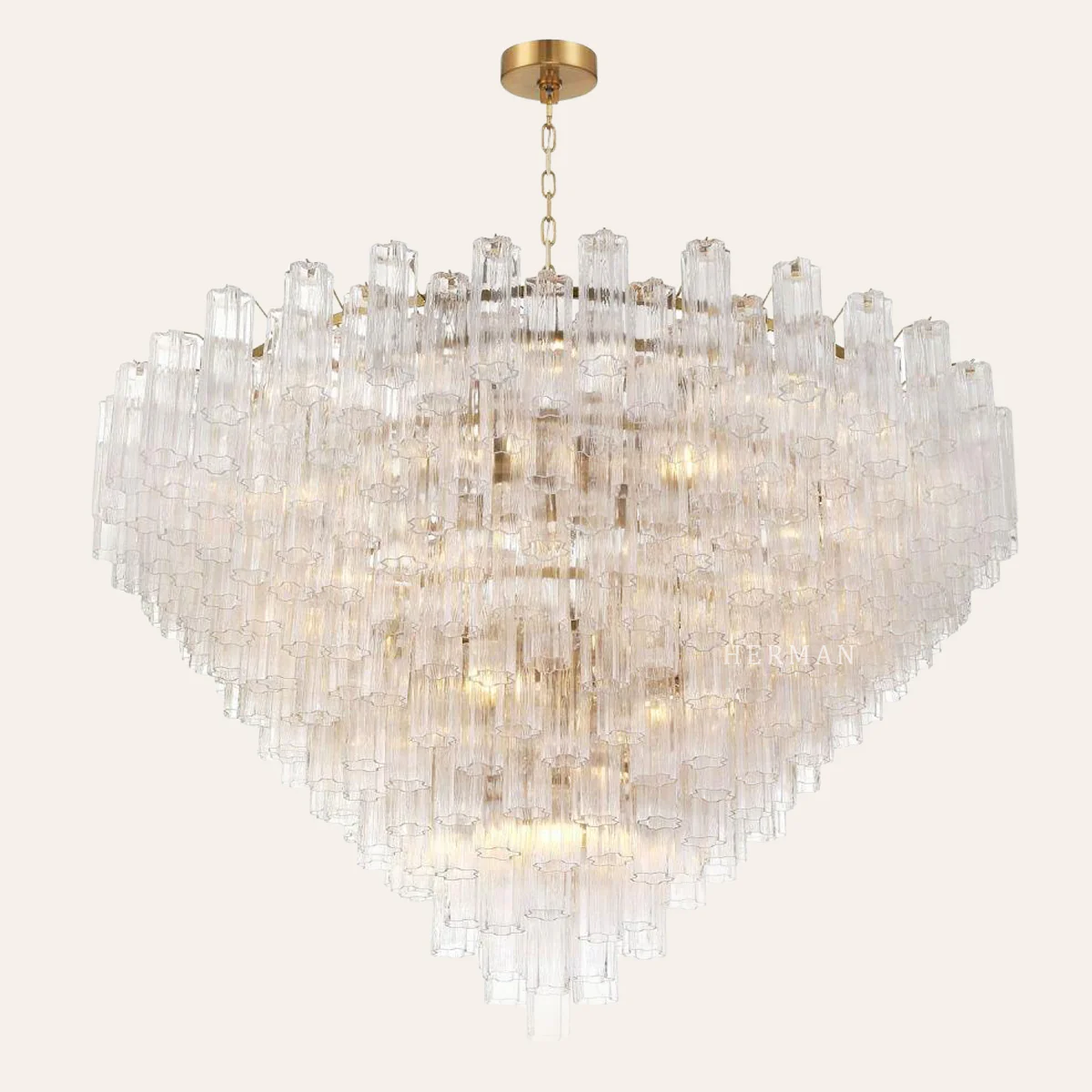 Addis Murano Glass 40 Light Chandelier 62" W - Image 23