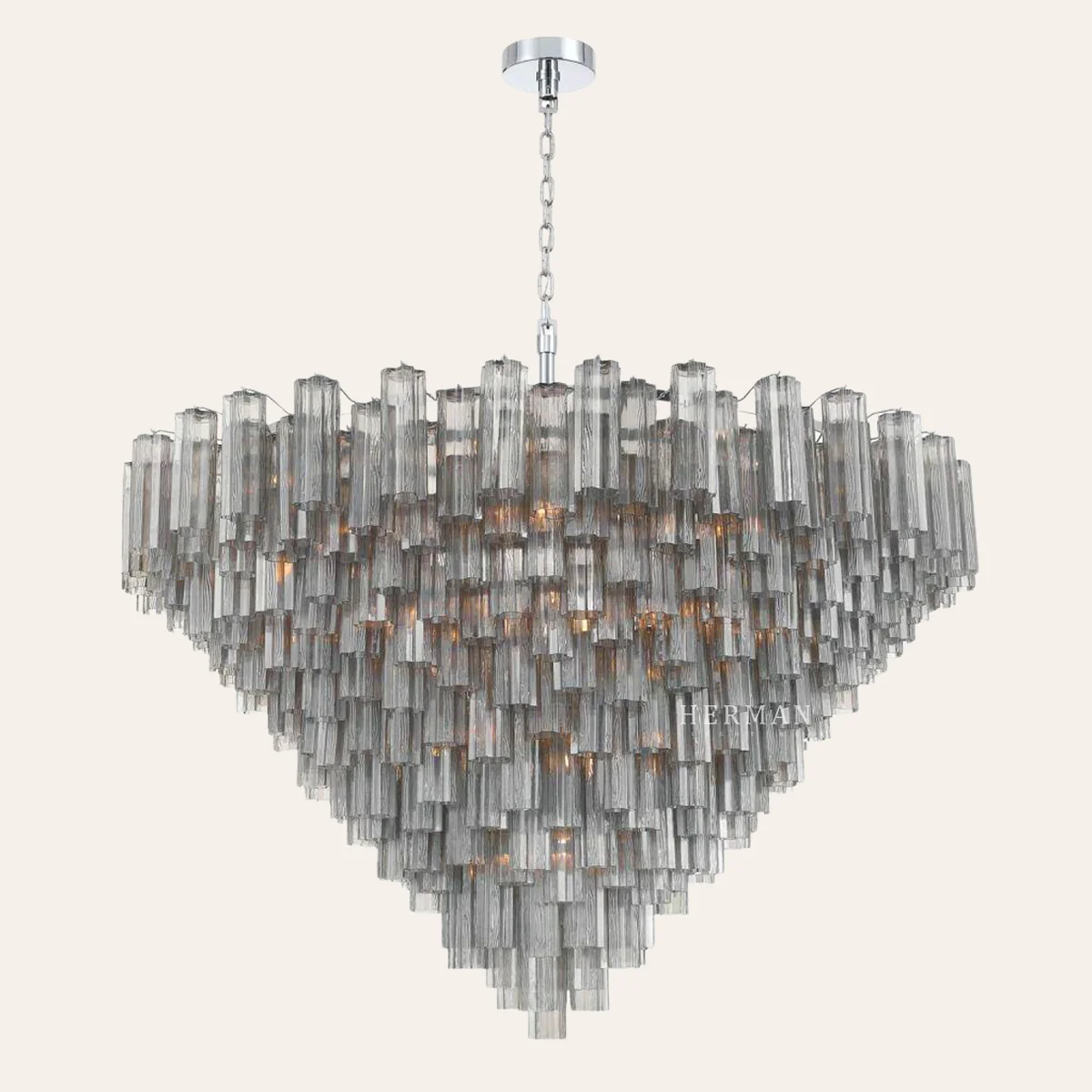 Addis Murano Glass 40 Light Chandelier 62" W - Image 25