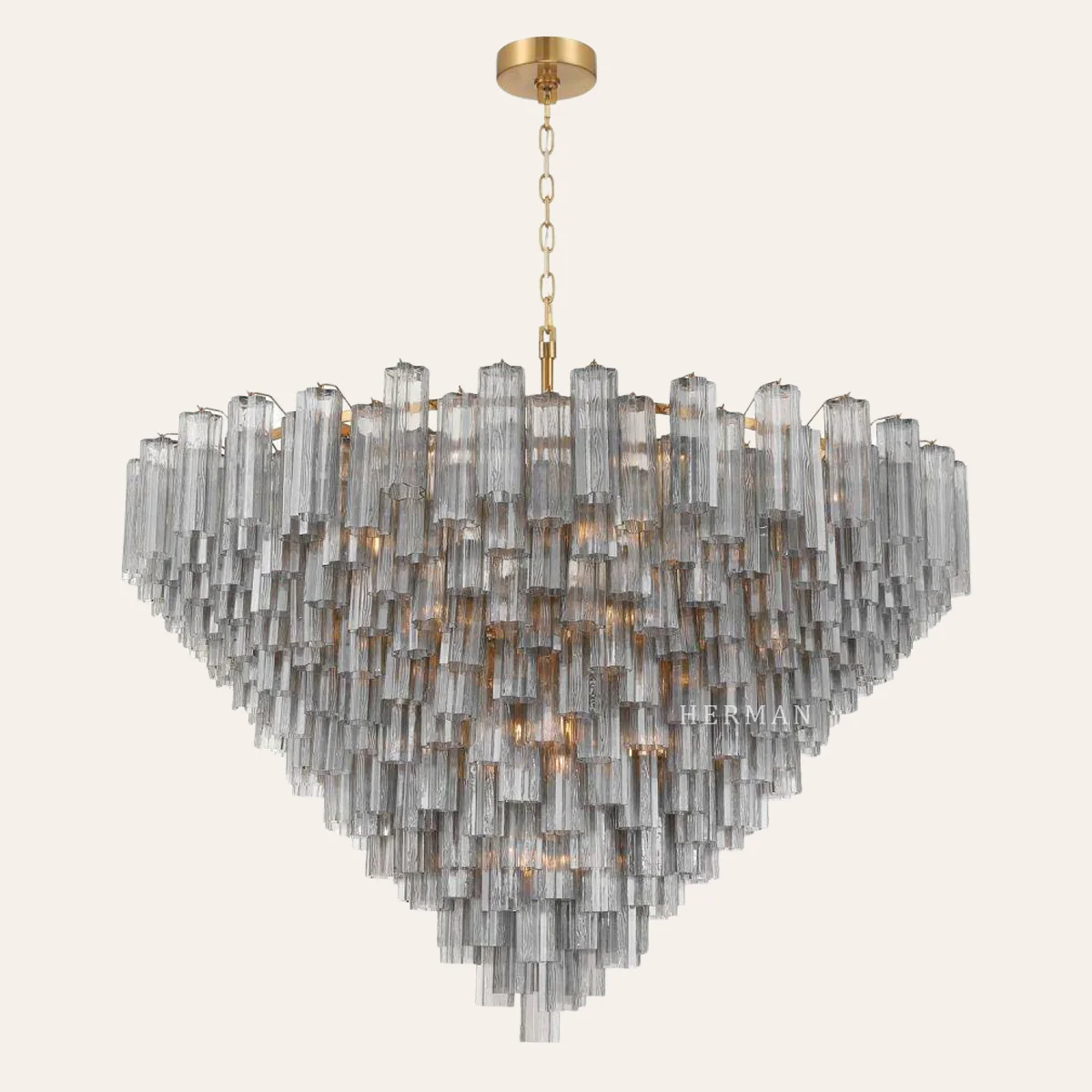Addis Murano Glass 40 Light Chandelier 62" W - Image 27