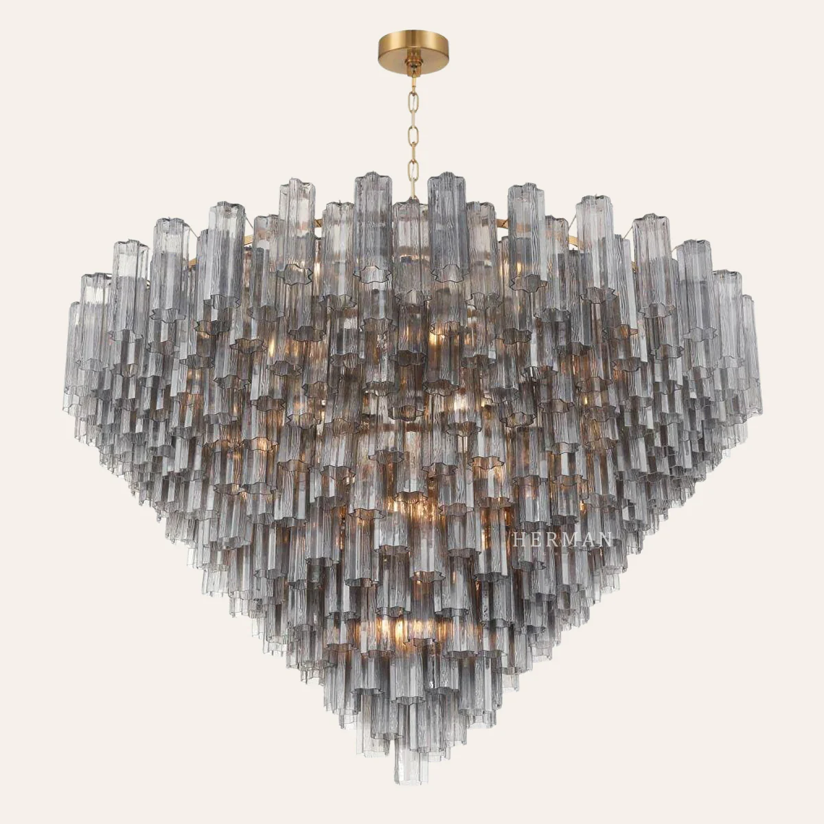 Addis Murano Glass 40 Light Chandelier 62" W - Image 28