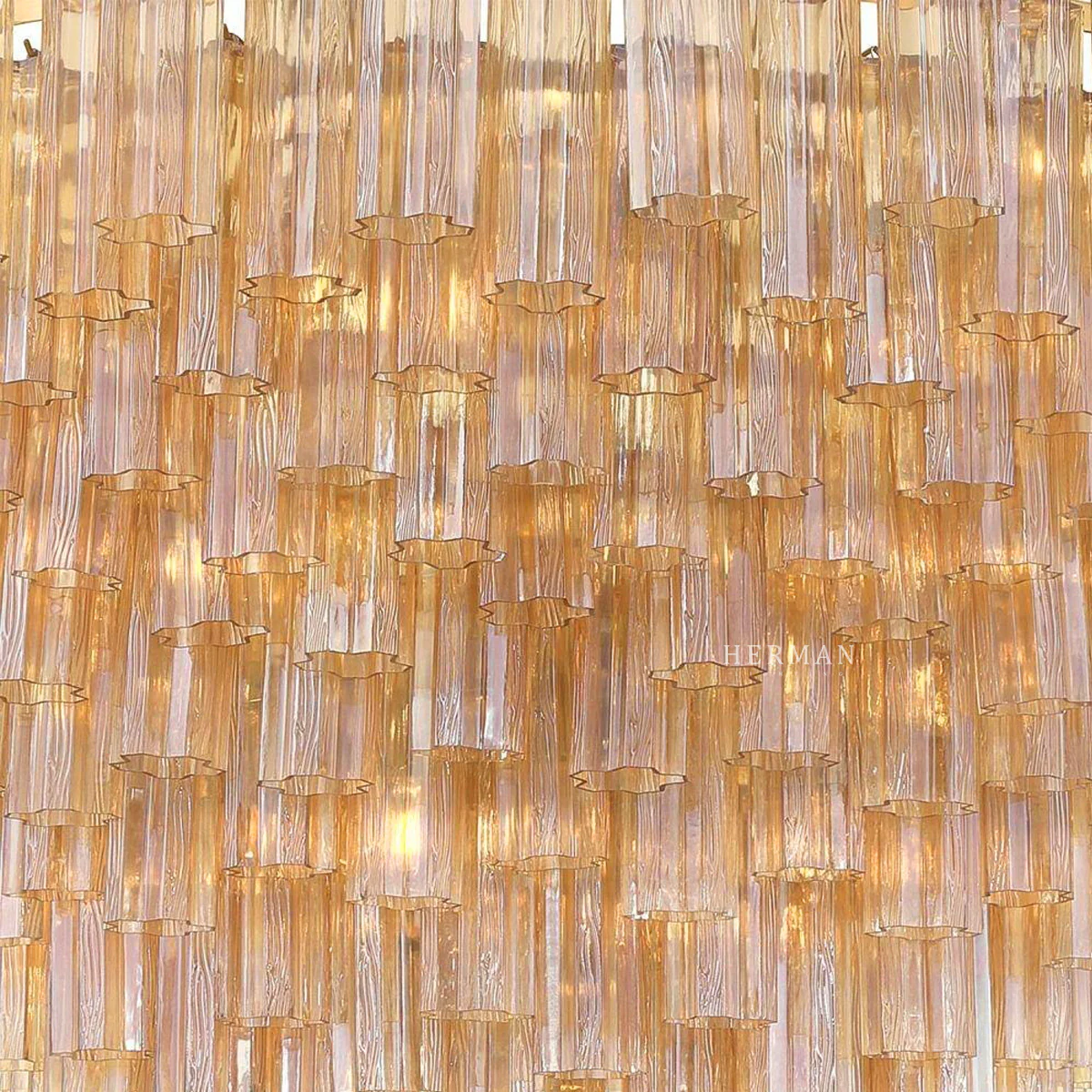 Addis Murano Glass 40 Light Chandelier 62" W - Image 6