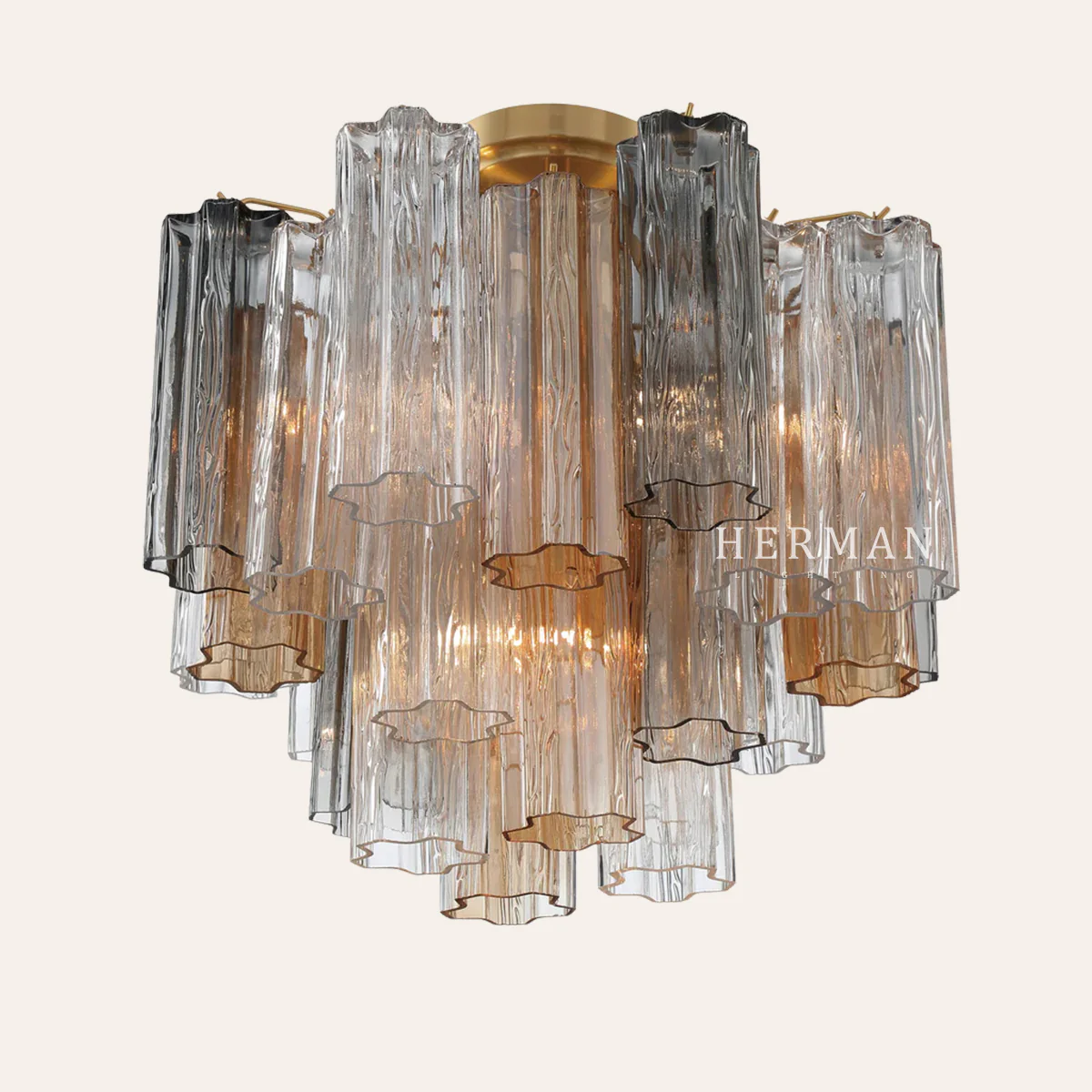 Addis Murano Glass Semi-Flush Ceiling Mount 17''W - Image 10