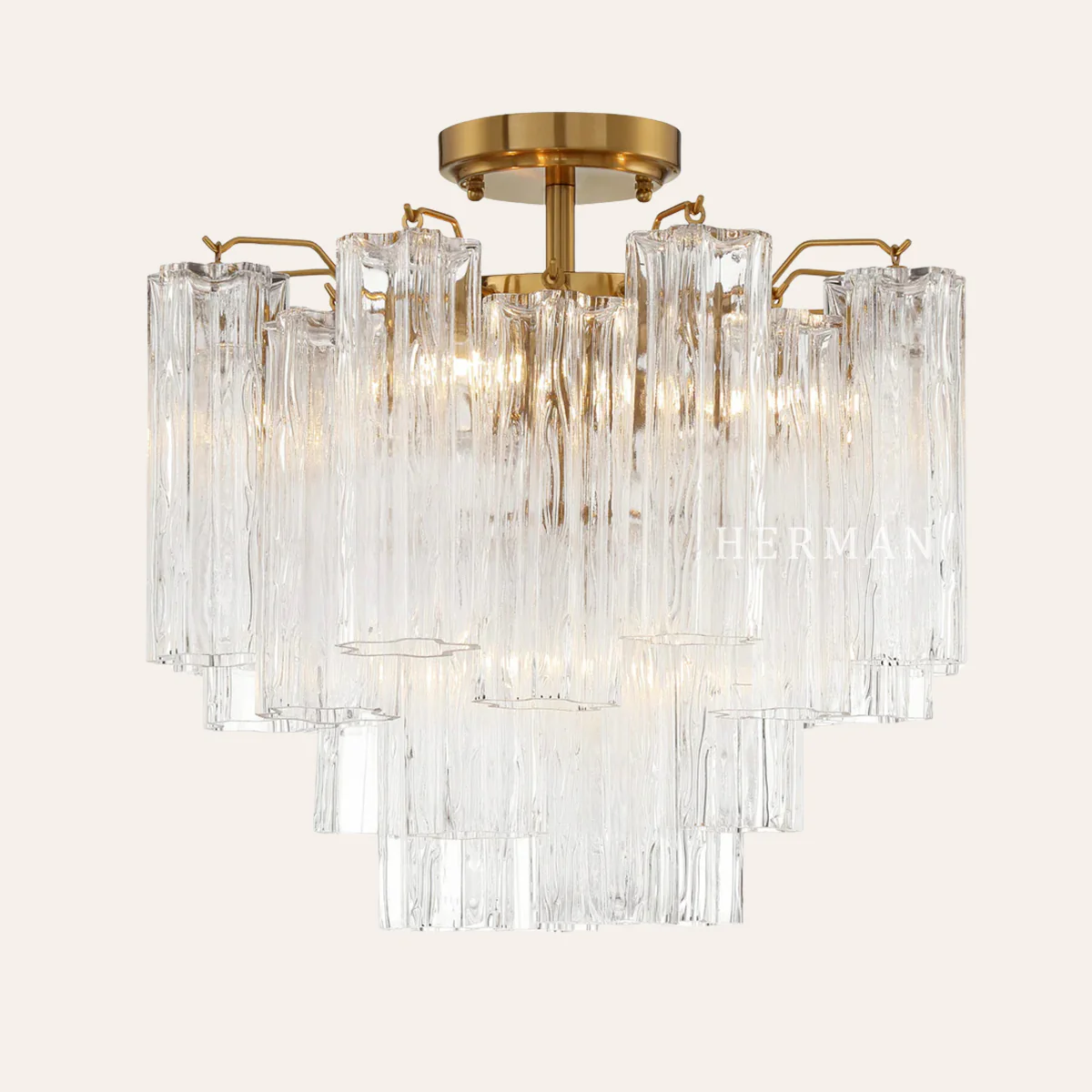 Addis Murano Glass Semi-Flush Ceiling Mount 17''W - Image 13