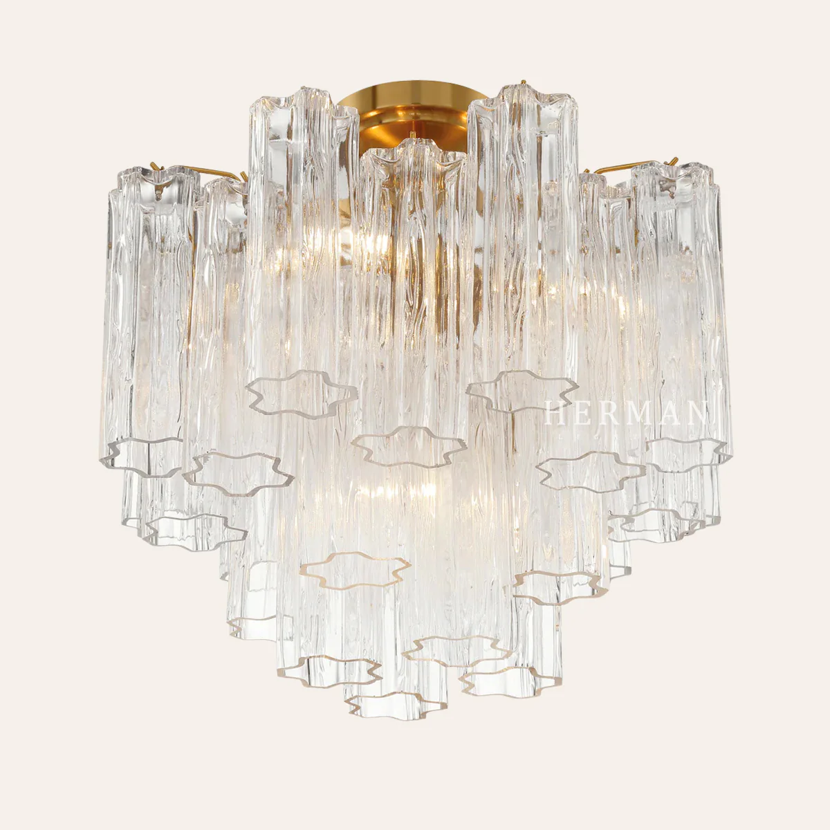 Addis Murano Glass Semi-Flush Ceiling Mount 17''W - Image 16