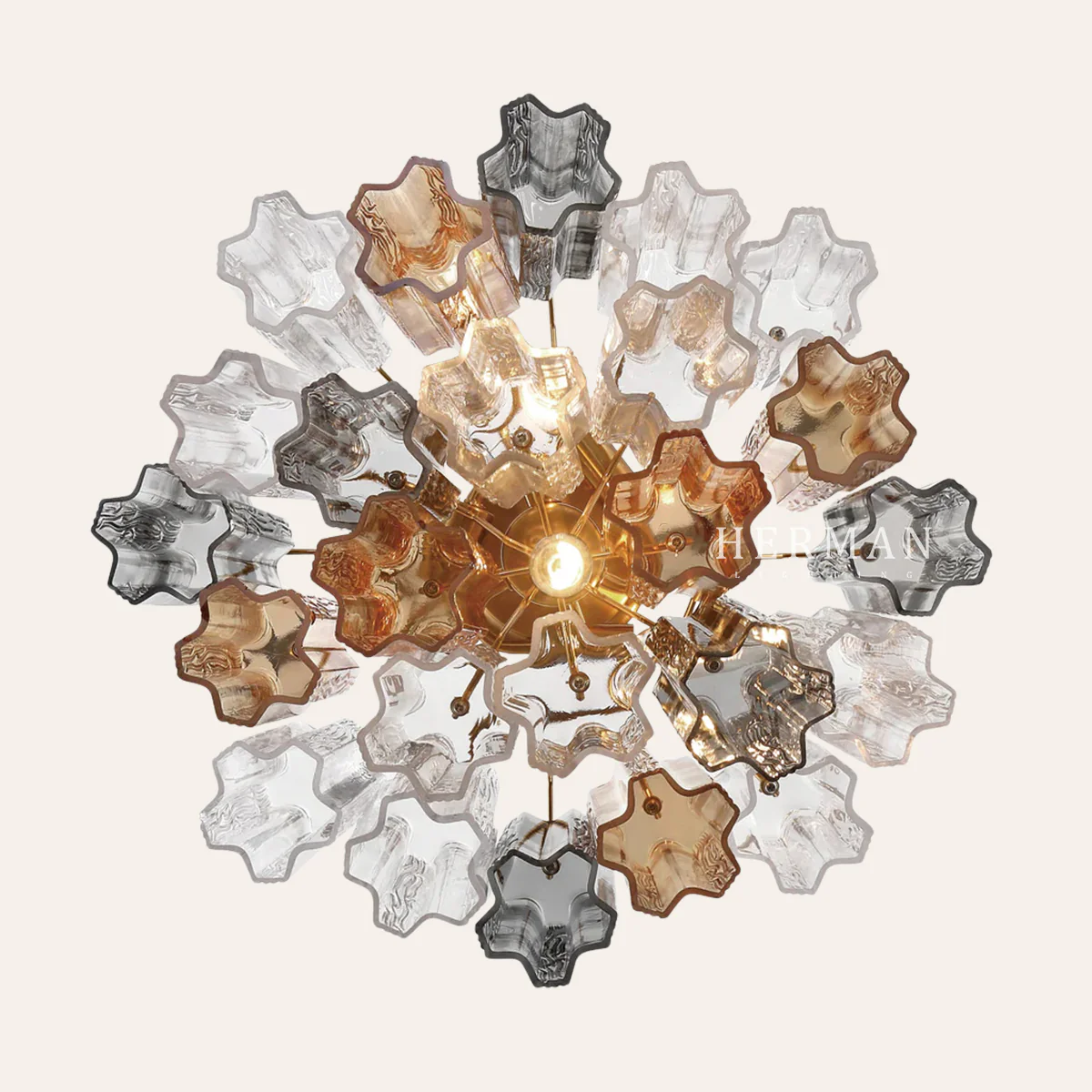 Addis Murano Glass Semi-Flush Ceiling Mount 17''W - Image 17