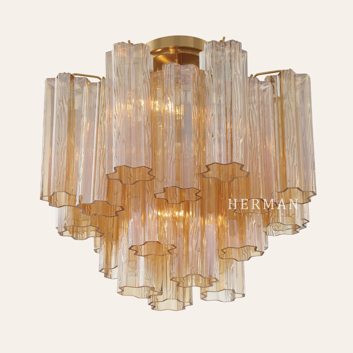 Addis Murano Glass Semi-Flush Ceiling Mount 17''W - Image 19