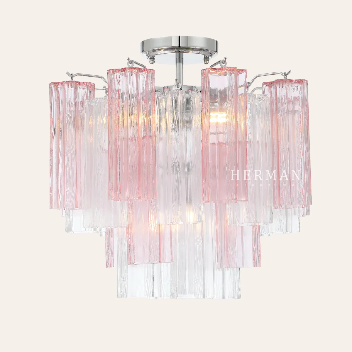 Addis Murano Glass Semi-Flush Ceiling Mount 17''W - Image 21