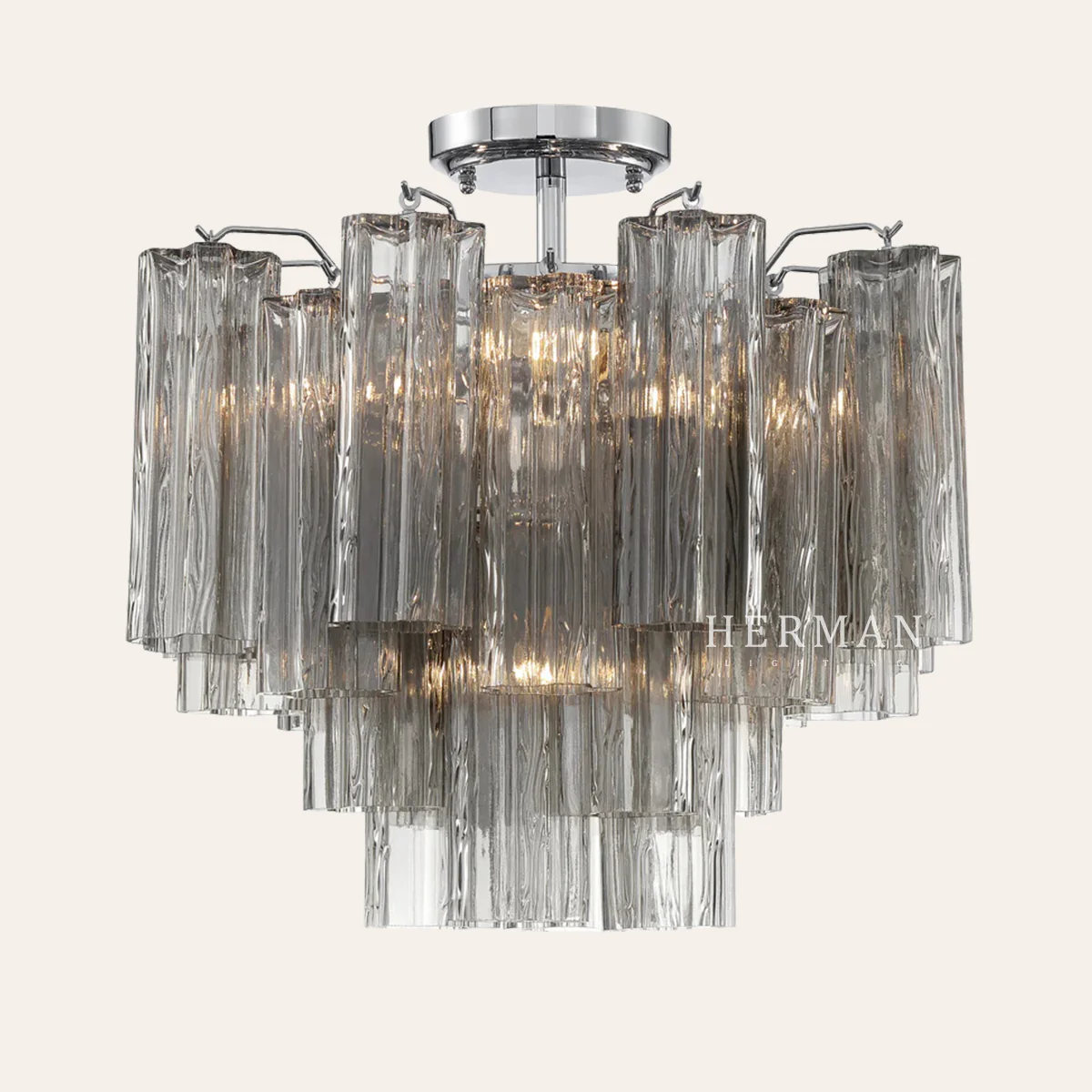 Addis Murano Glass Semi-Flush Ceiling Mount 17''W - Image 26