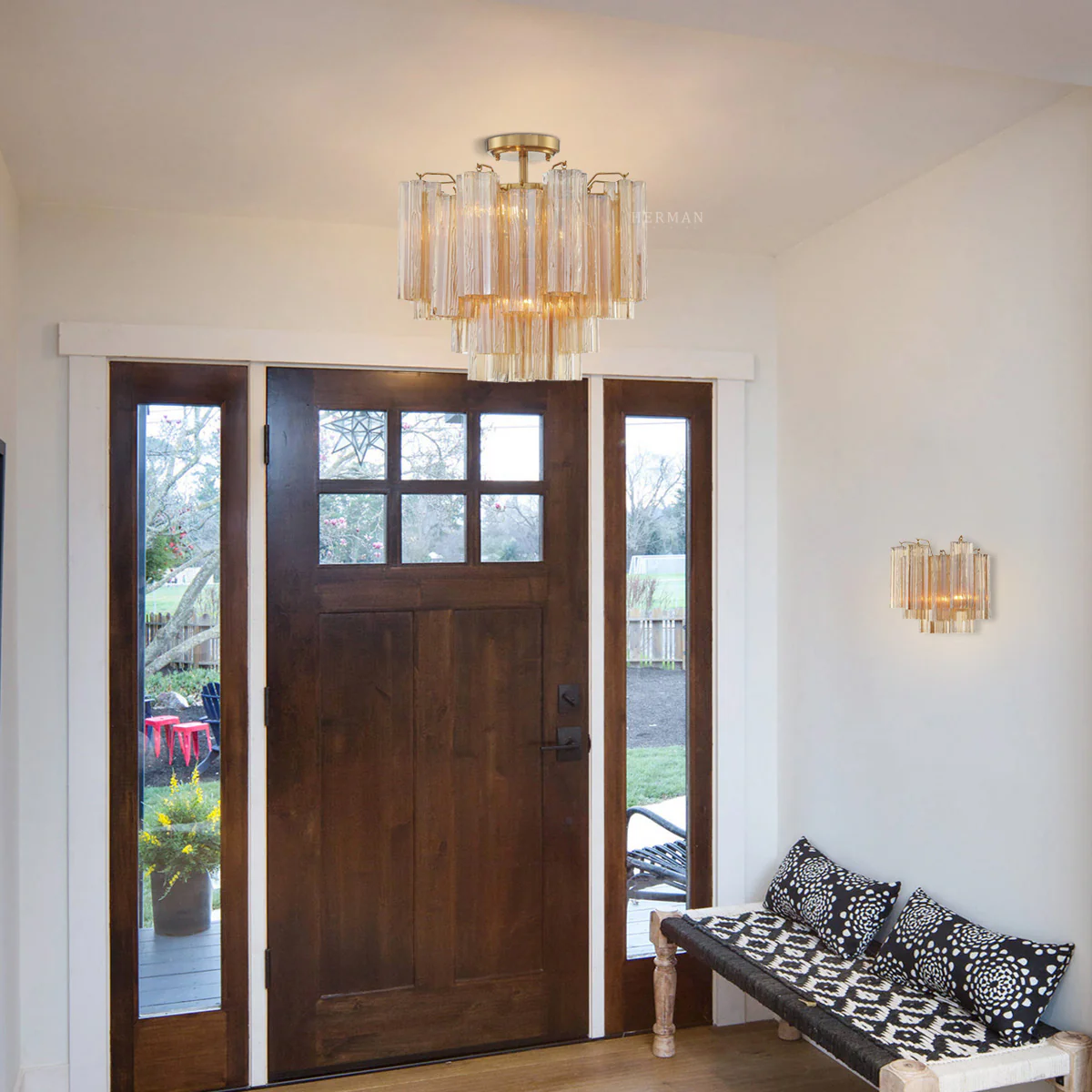 Addis Murano Glass Wall Light 14''W - Image 3