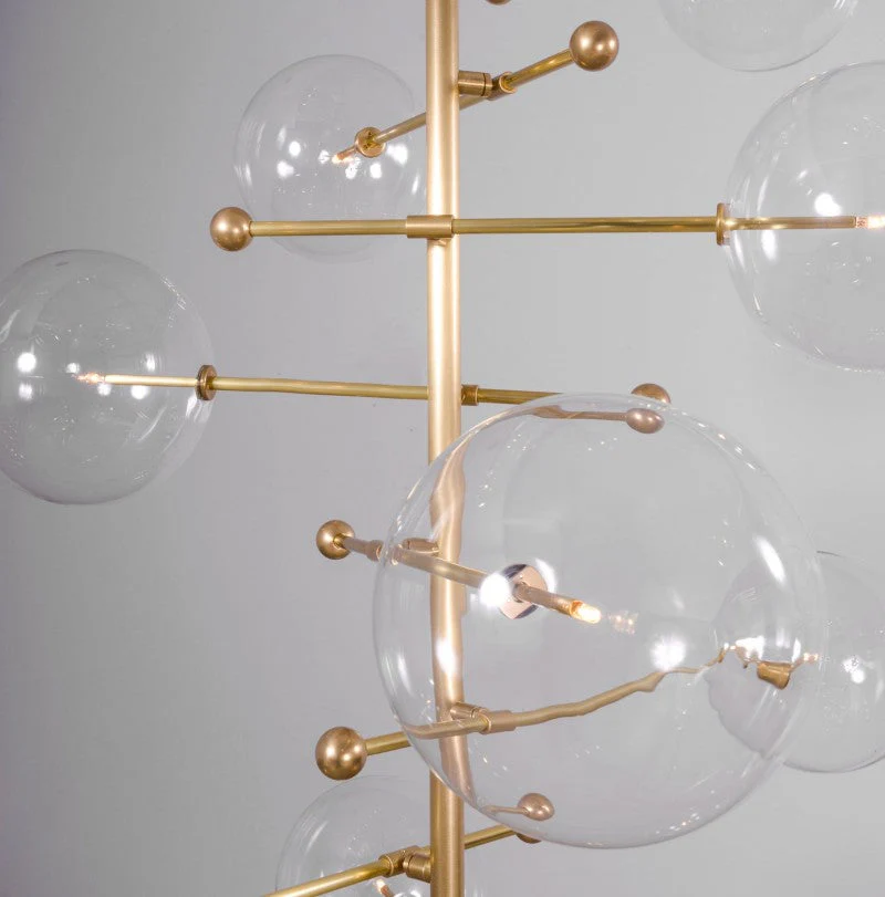 Aero 12-Light Modern Brass Chandelier - Image 8