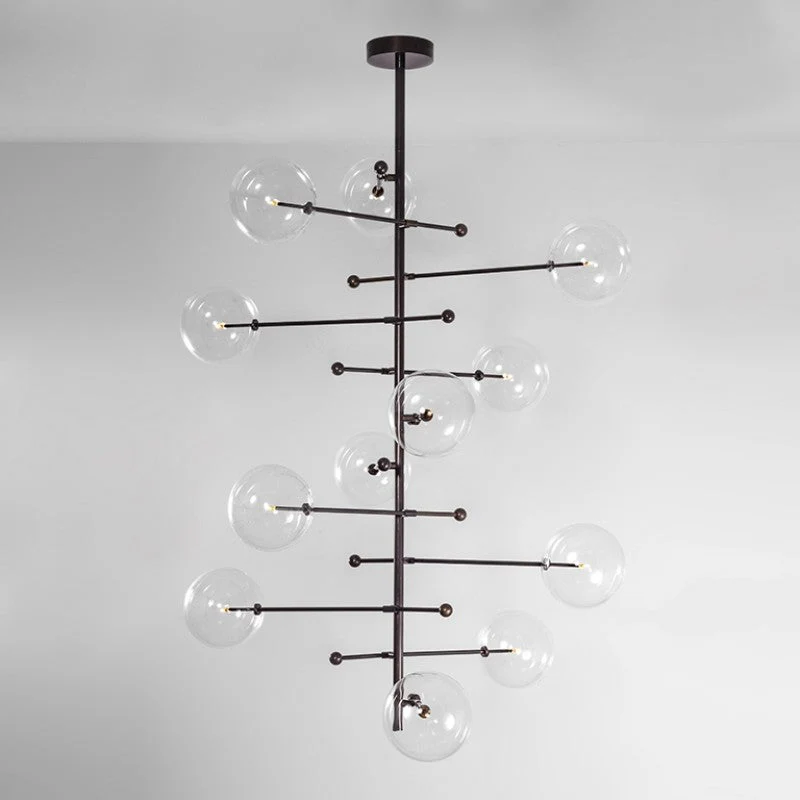 Aero 12-Light Modern Brass Chandelier - Image 9