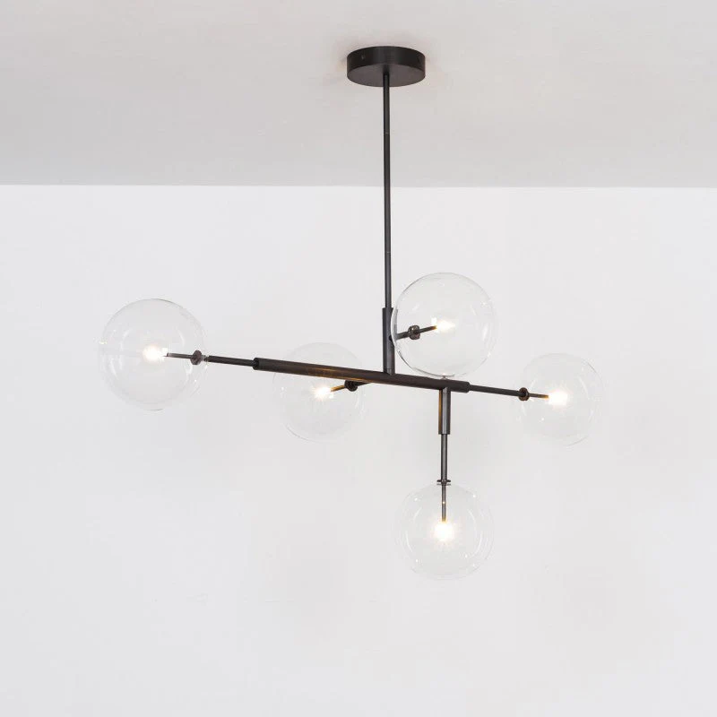 Aero 5-Light Modern Brass Chandelier - Image 4