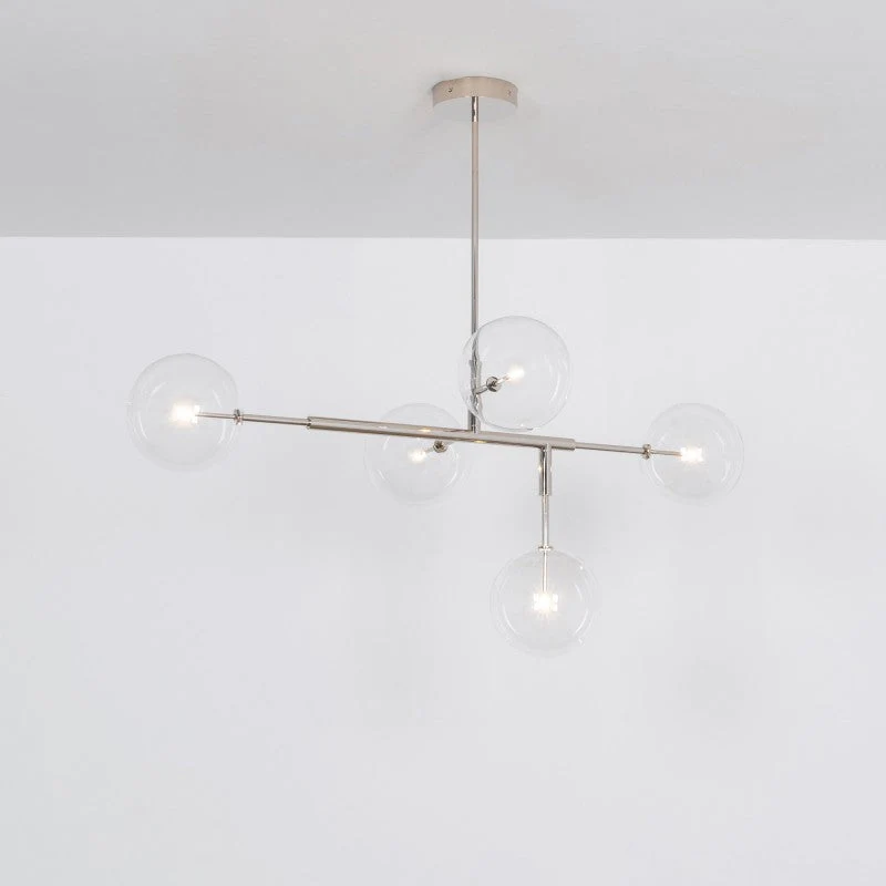 Aero 5-Light Modern Brass Chandelier - Image 8