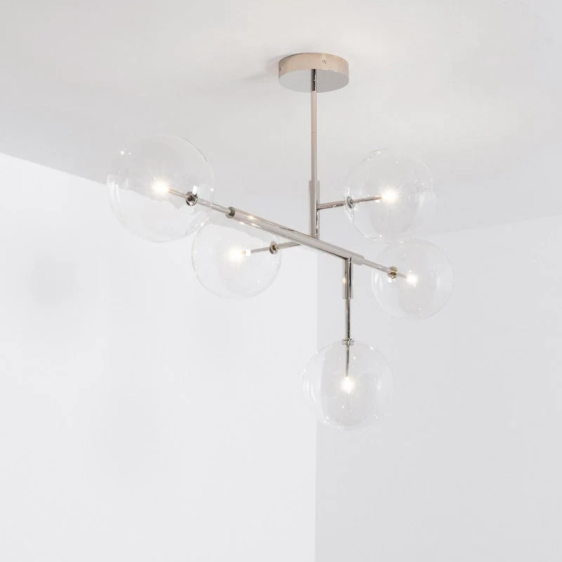 Aero 5-Light Modern Brass Chandelier - Image 9