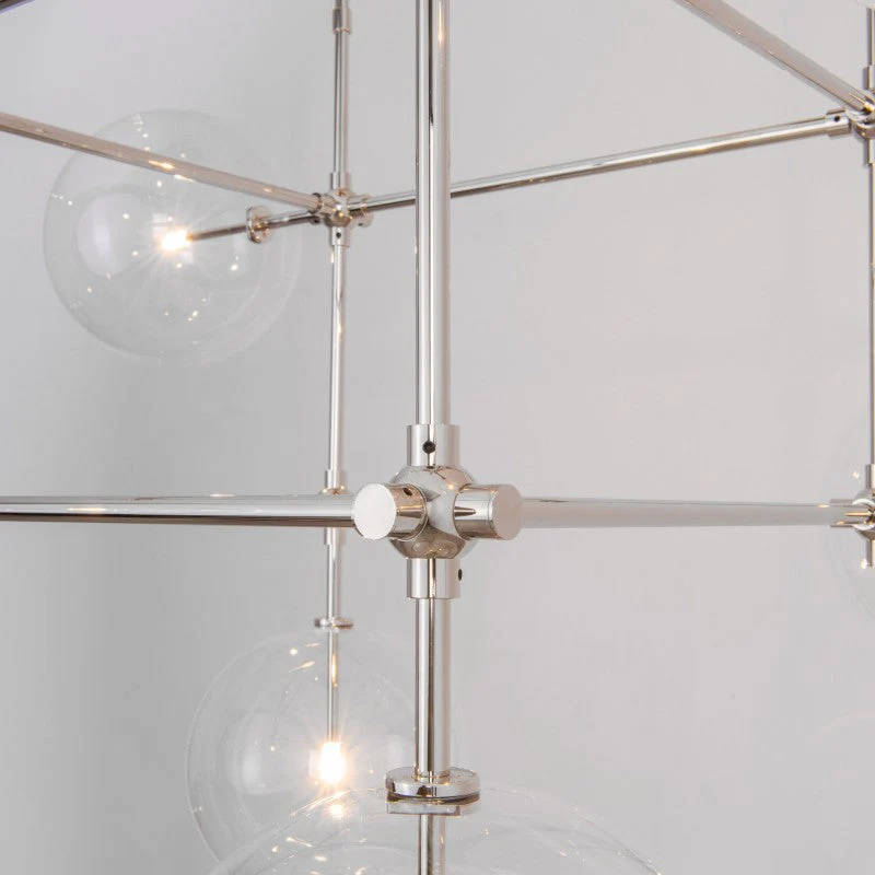 Aero 6-Light Modern Brass Chandelier - Image 10