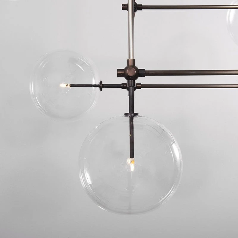 Aero 6-Light Modern Brass Chandelier - Image 3