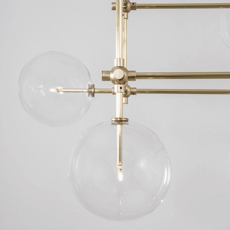 Aero 6-Light Modern Brass Chandelier - Image 6