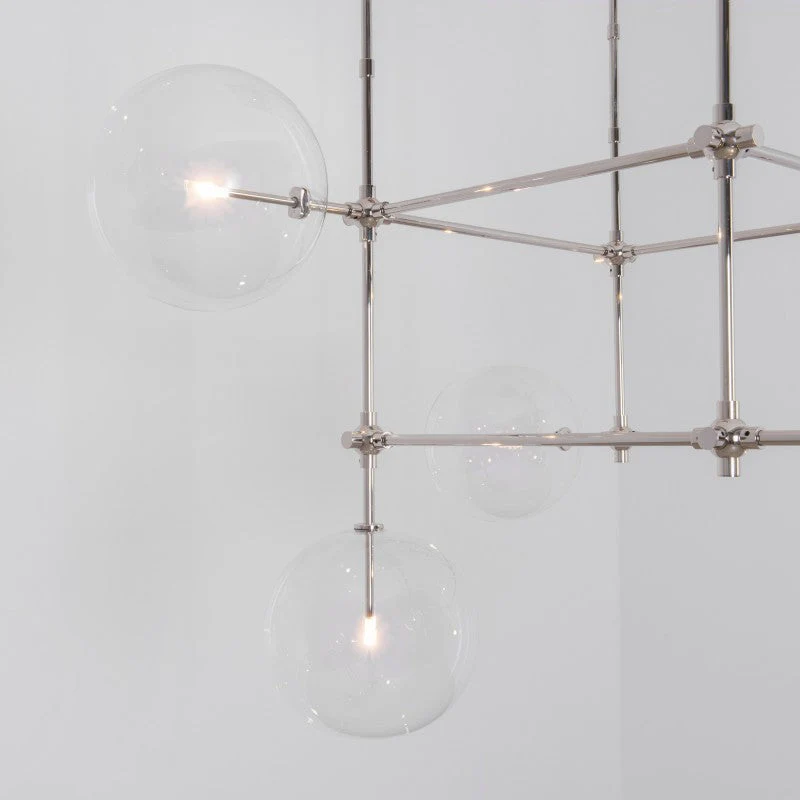 Aero 6-Light Modern Brass Chandelier - Image 8