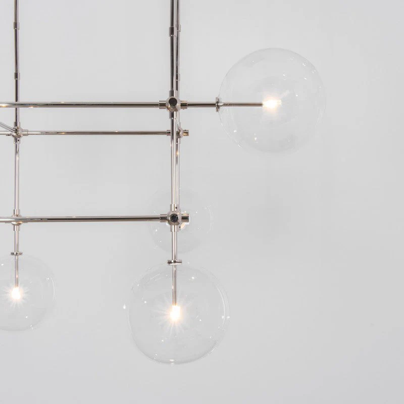 Aero 6-Light Modern Brass Chandelier - Image 9