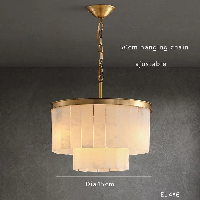Alabaster 2/3/4/5 Tiered Chandelier - Image 3