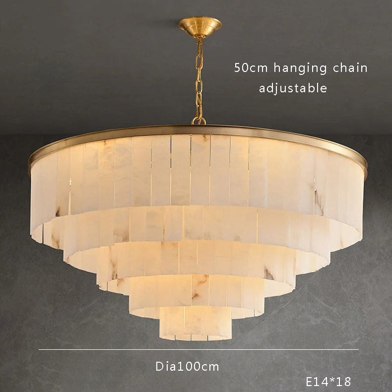 Alabaster 2/3/4/5 Tiered Chandelier - Image 6