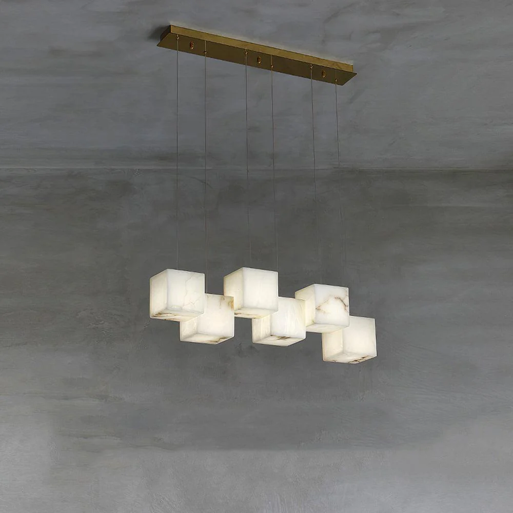 Alabaster Box Pendant Light - Image 4