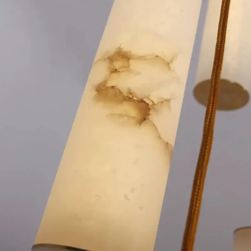 Alabaster Brass Spiral Indoor Modern Chandelier - Image 6