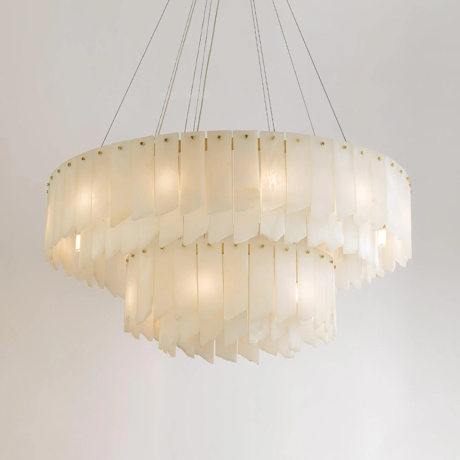 Alabaster Cascade Tiered Chandelier - Image 21