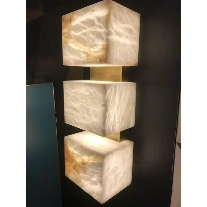 Alabaster Cubes Wall Sconce - Image 3
