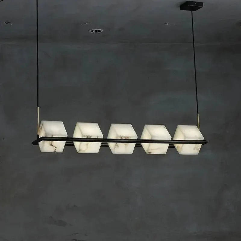 Alabaster Cubic Dining Pendant Chandelier - Image 2