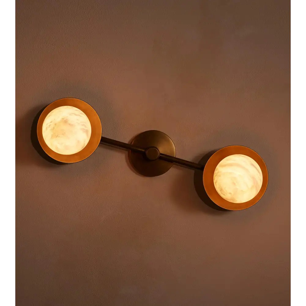 Alabaster Double Wall Sconce - Image 2