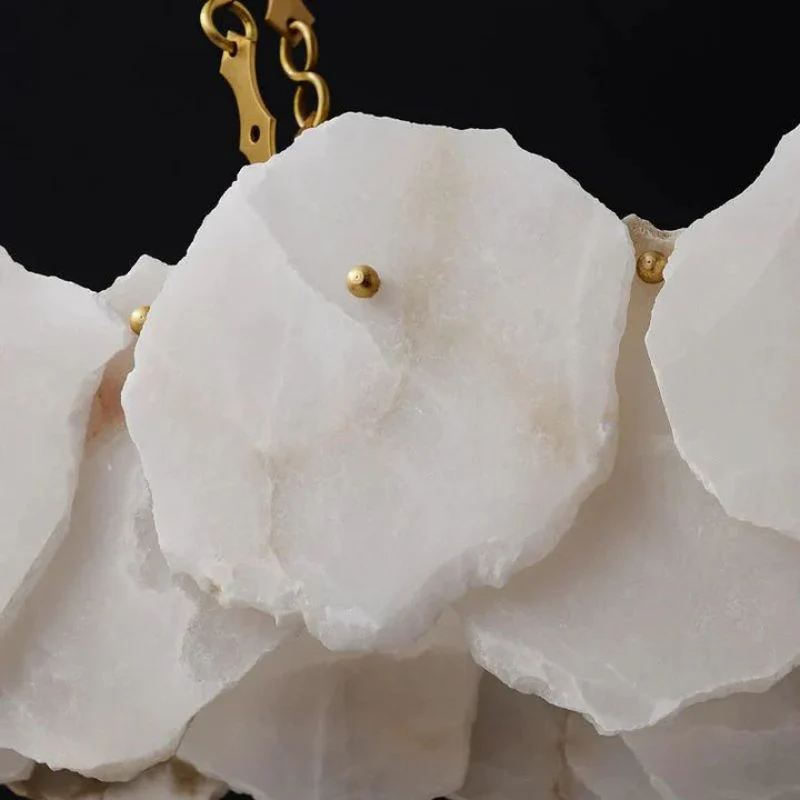 Alabaster Flakes Linear Chandelier- Chain - Image 8
