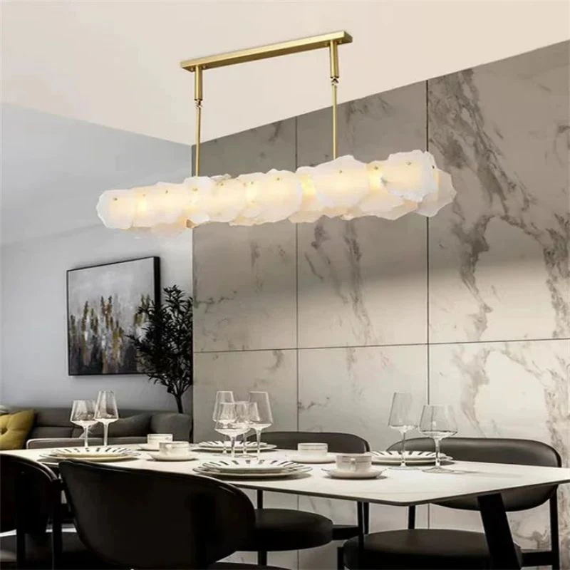 Alabaster Flakes Linear Chandelier -Rod - Image 2