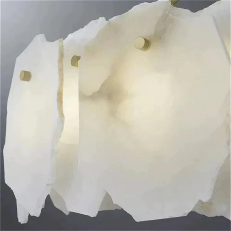 Alabaster Flakes Round Chandelier -Rod - Image 5