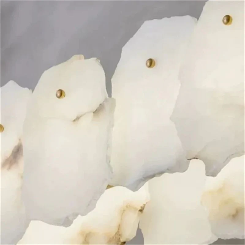Alabaster Flakes Round Chandelier -Rod - Image 7