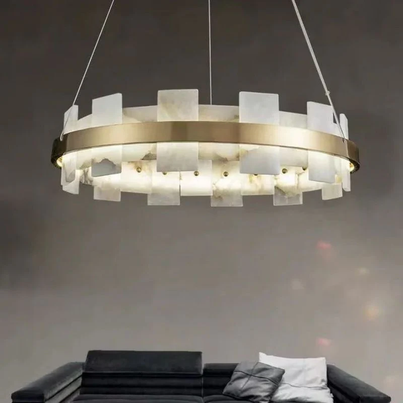 Alabaster Flakes Round/Oval Chandelier - Image 3