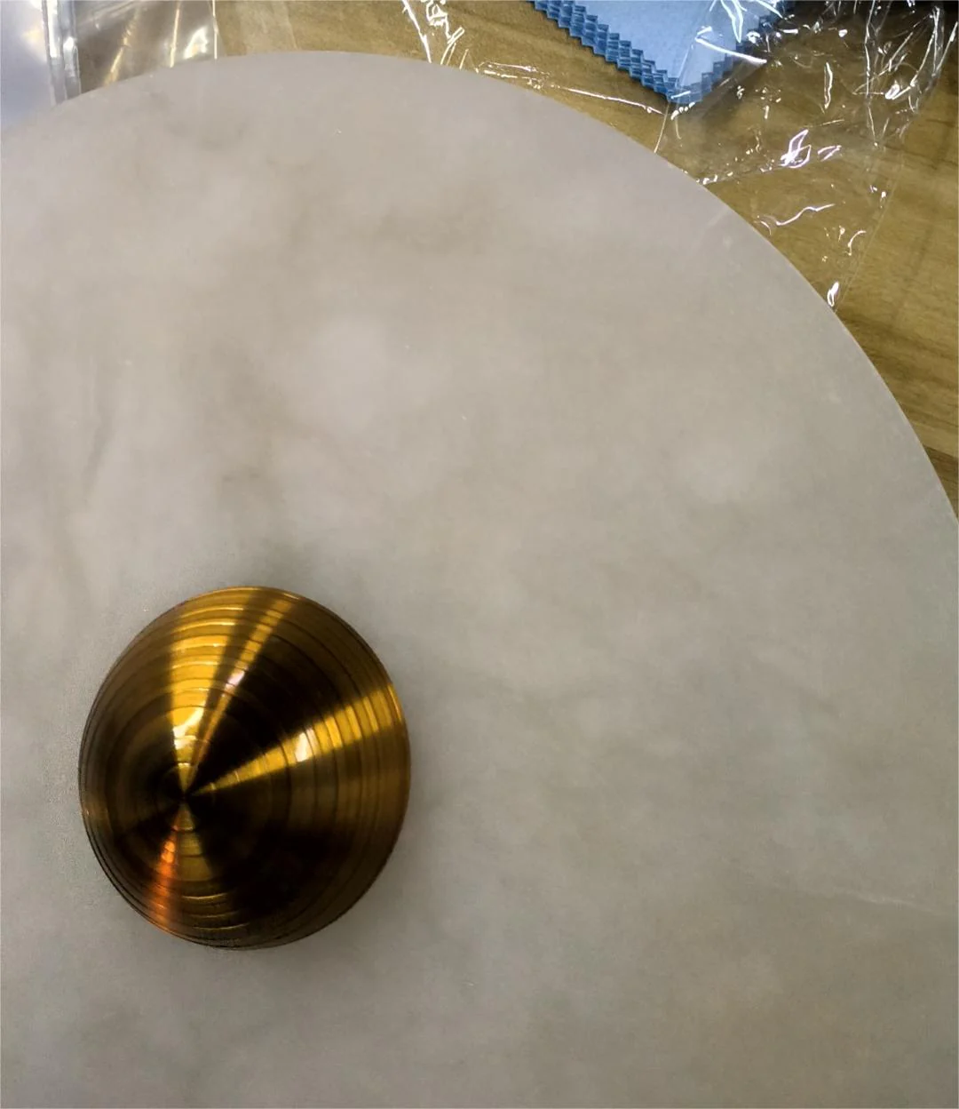 Median Alabaster Flush mount Wall Sconce - Image 11