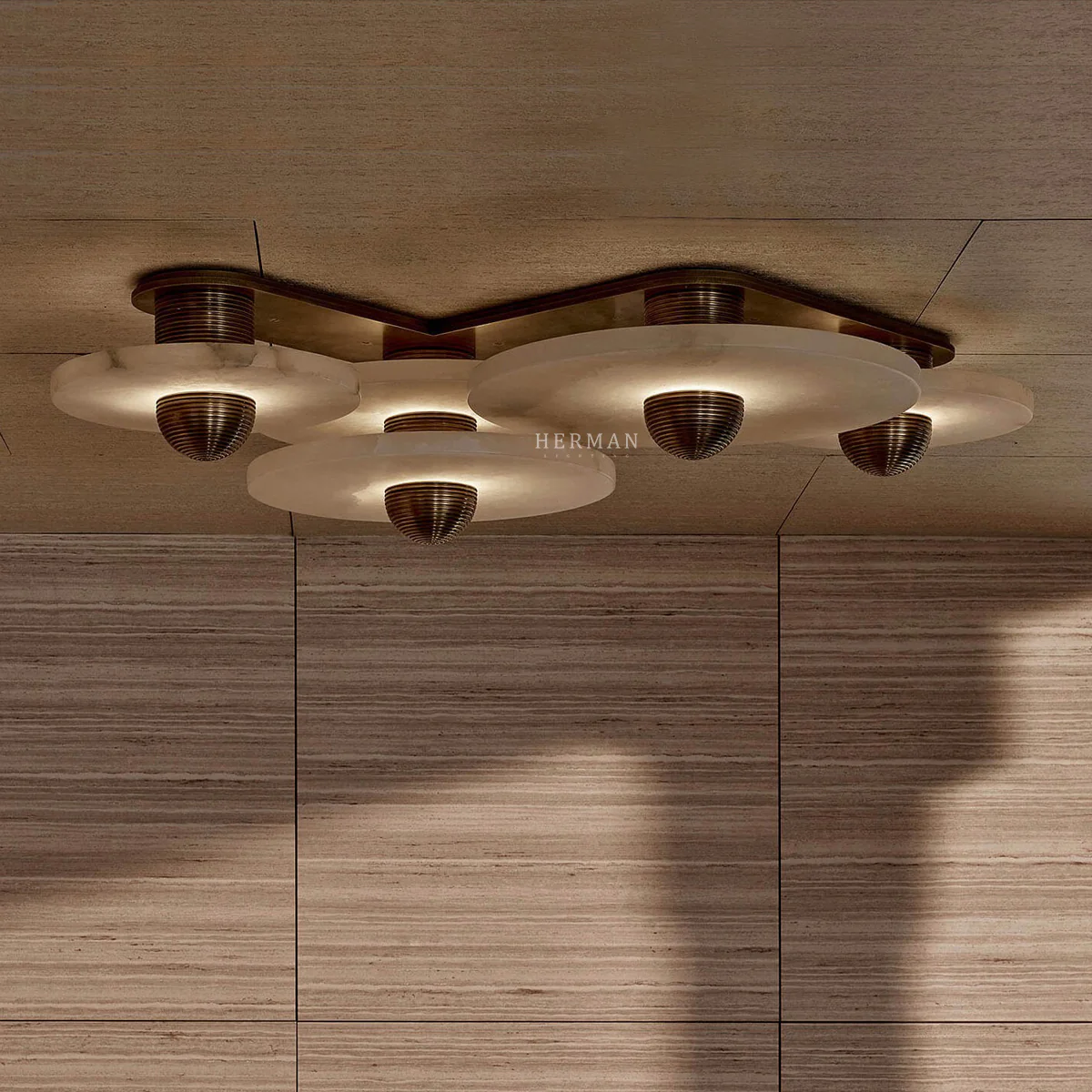Median Alabaster Flush mount - 4 Surface - Image 5